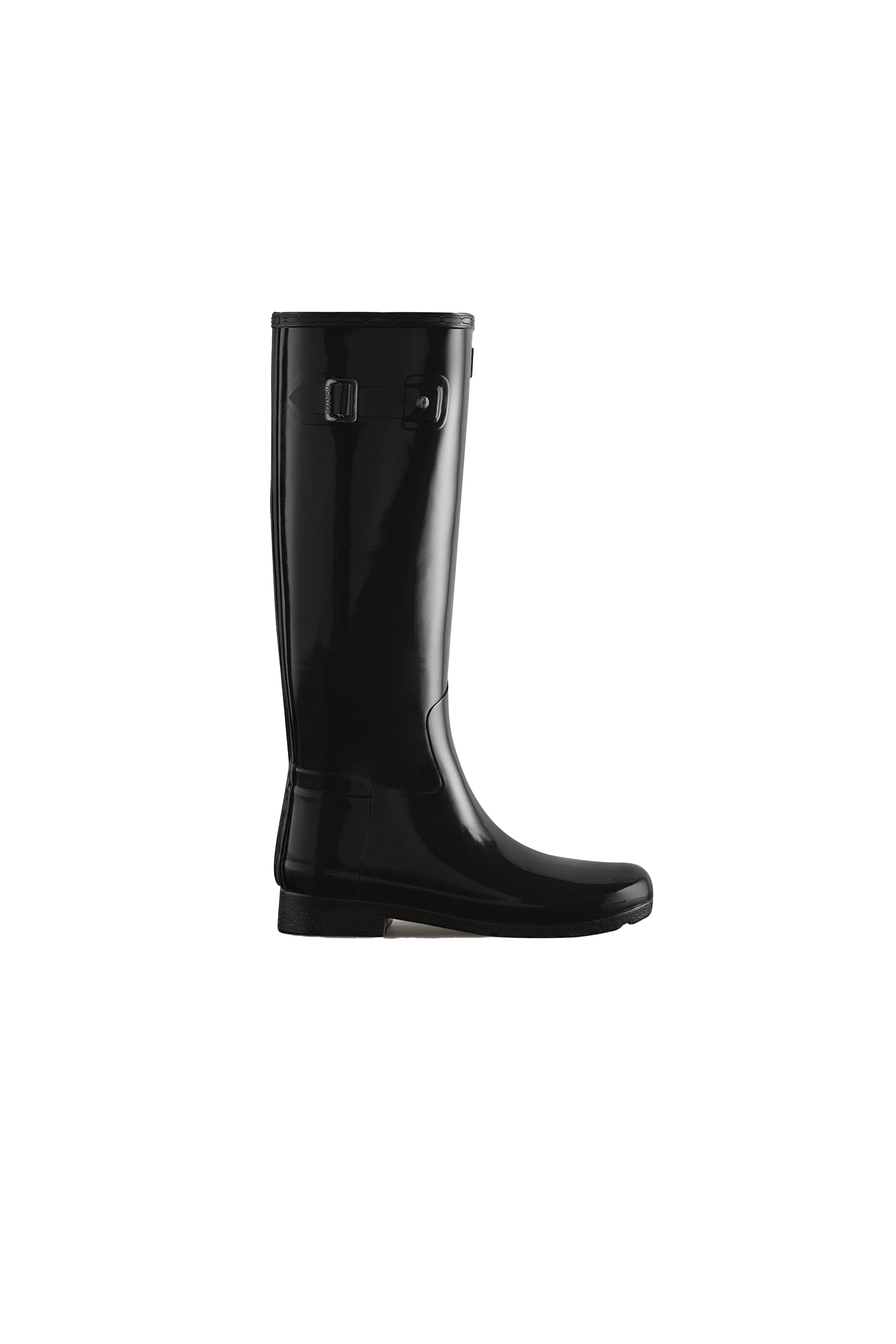 Refined Tall Gloss Boot Black – Karen Walker