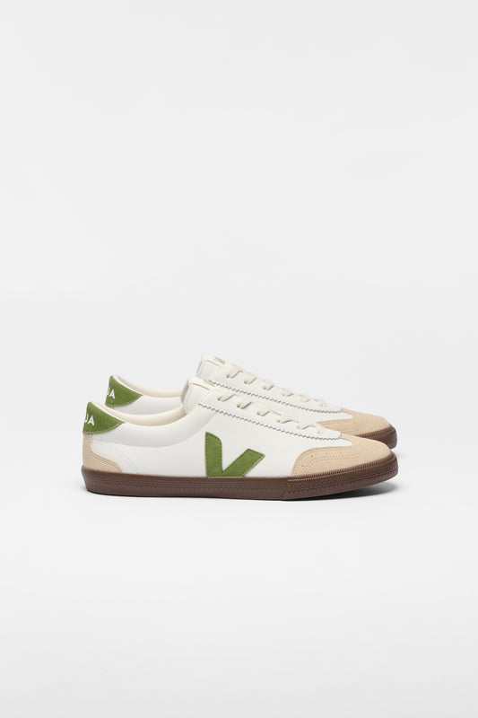Volley White/Kiwi/Bark
