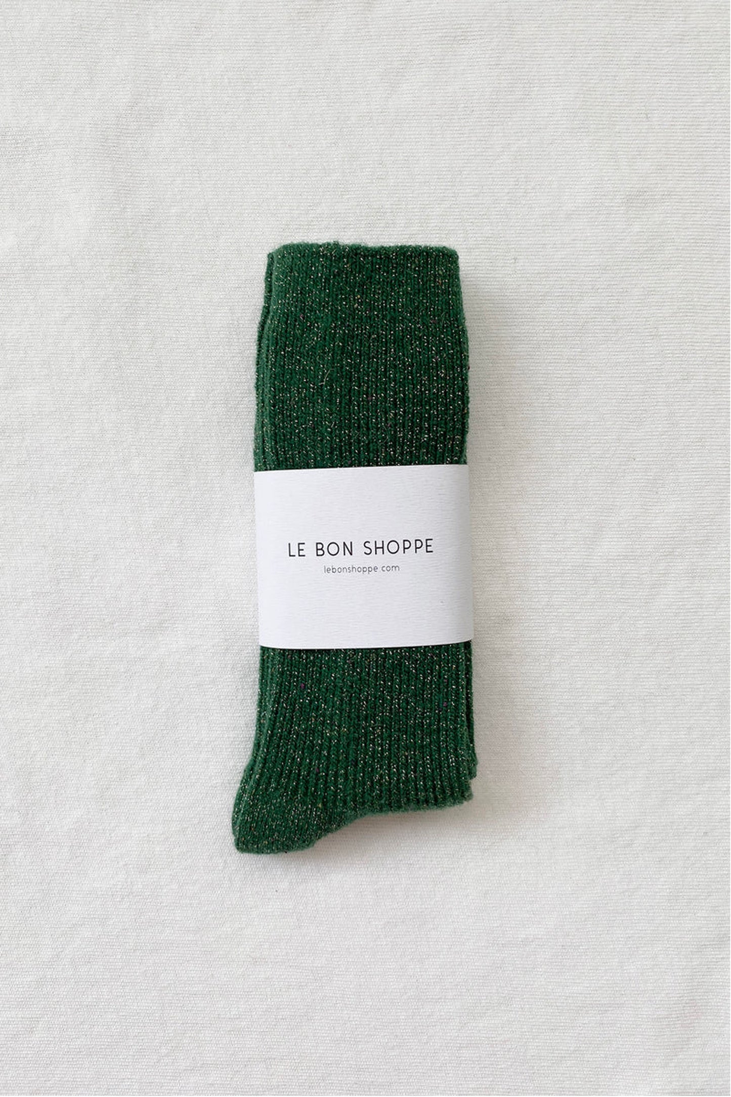 Winter Sparkle Socks Evergreen