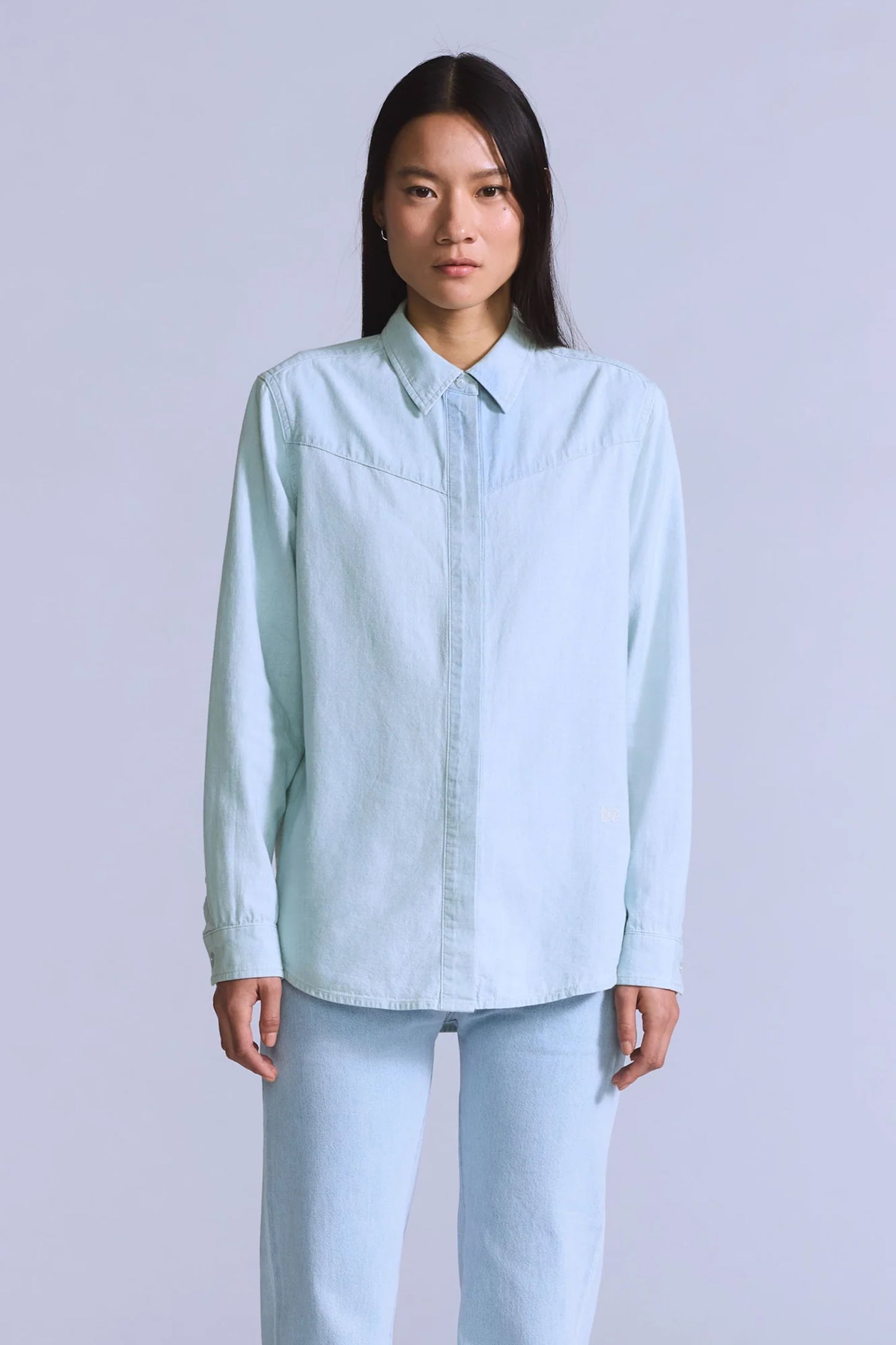Blue Tab Club Shirt Blue Club Peony