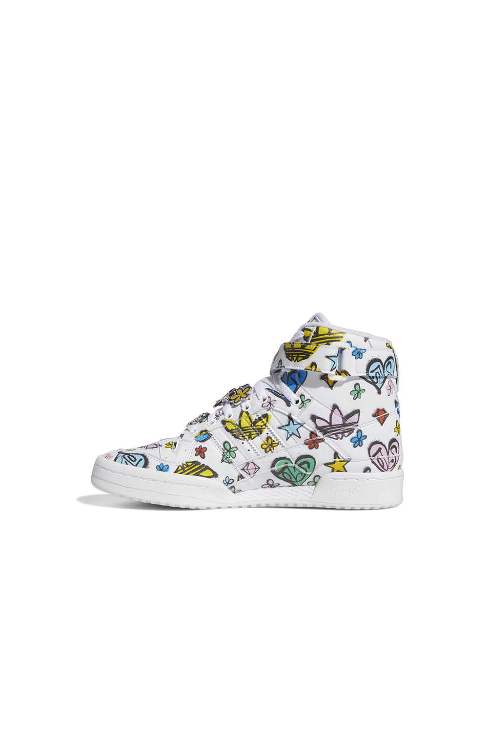 x Jeremy Scott Forum 84 HI Mono Shoes Cloud White
