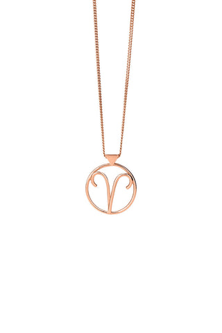 Aries Necklace Rose Gold