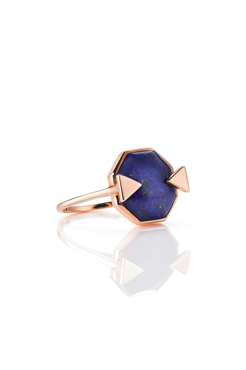 Astro Ring Lapis Rose Gold