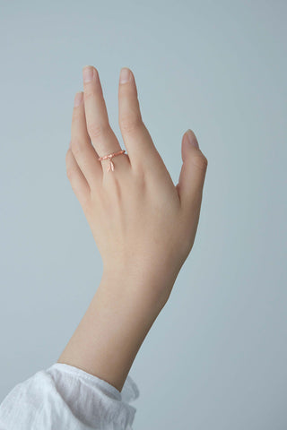 Bamboo Ring Rose Gold