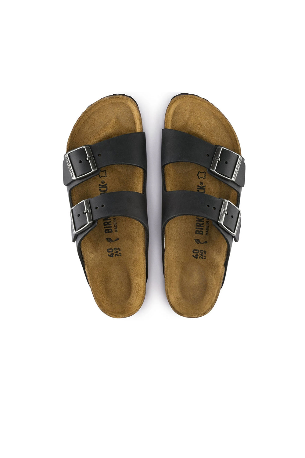 Arizona Oiled Leather Narrow Fit Black
