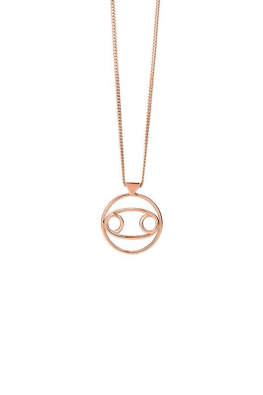 Cancer Necklace Rose Gold