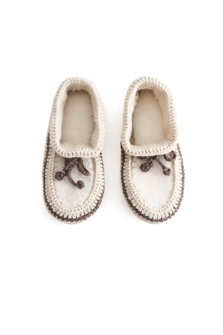 Crochet Slipper Cream