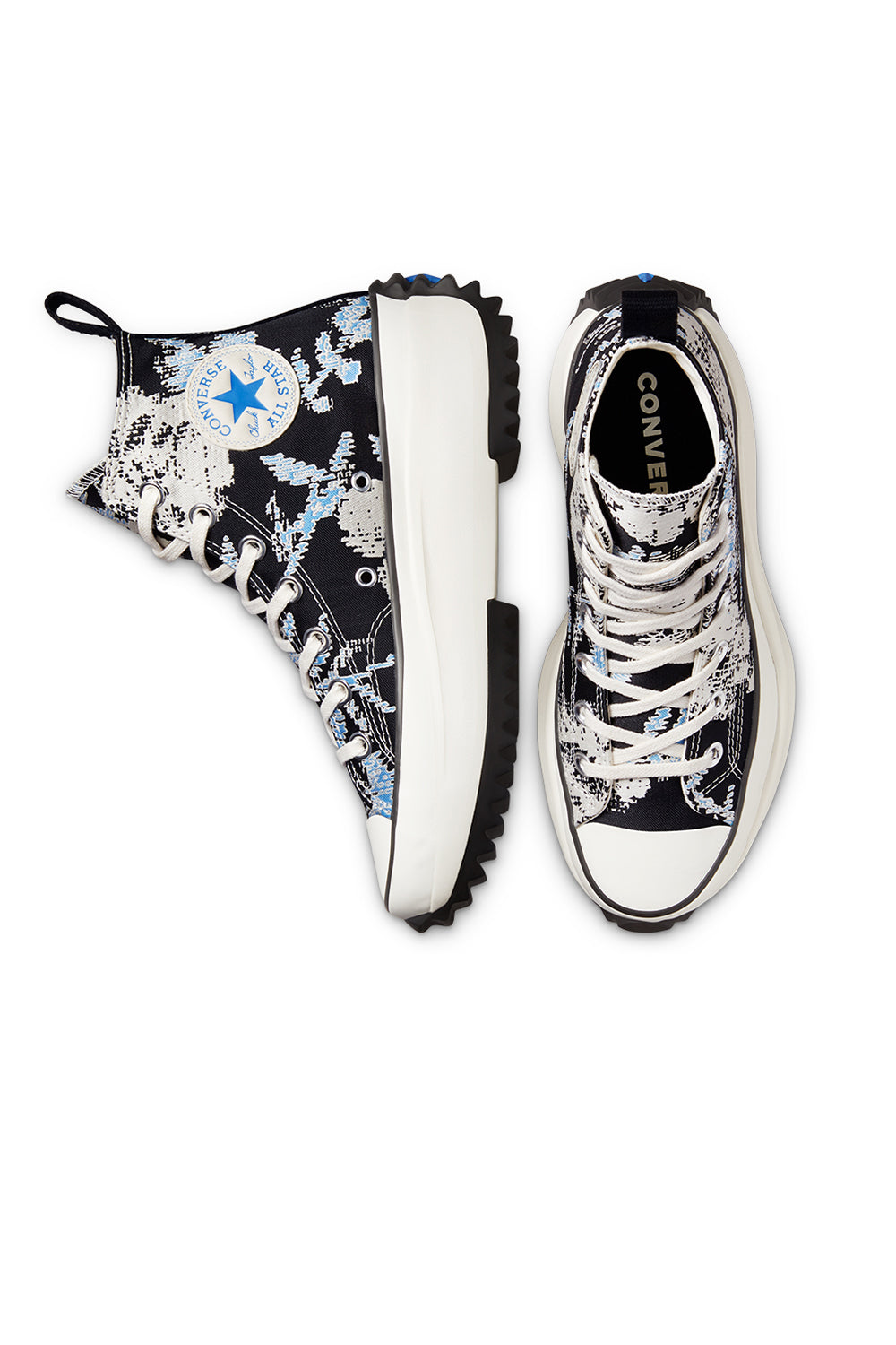 Converse Run Star Hike Floral Fusion High Top University Blue