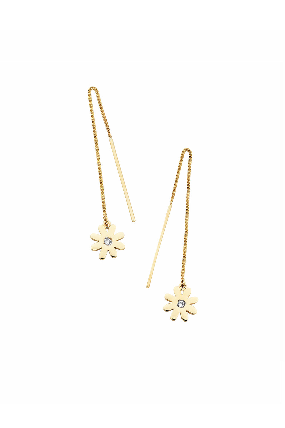 Daisy Thread Earrings Gold