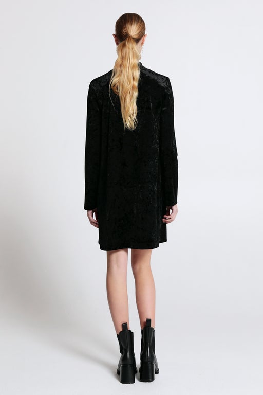 Electric Velvet Dress Black