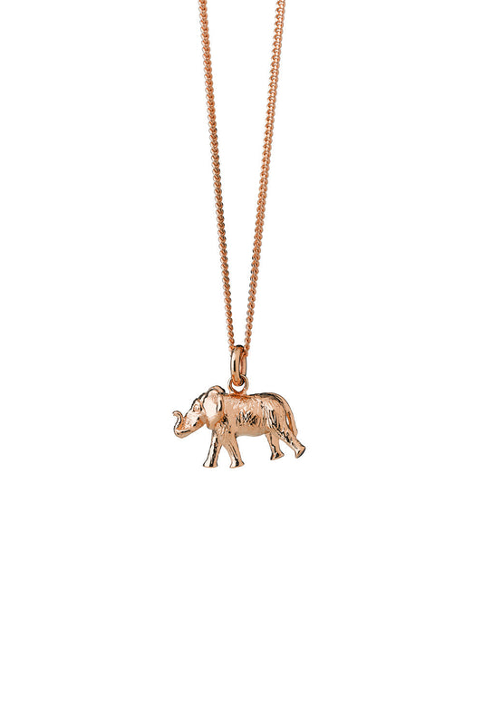 Elephant Necklace Rose Gold