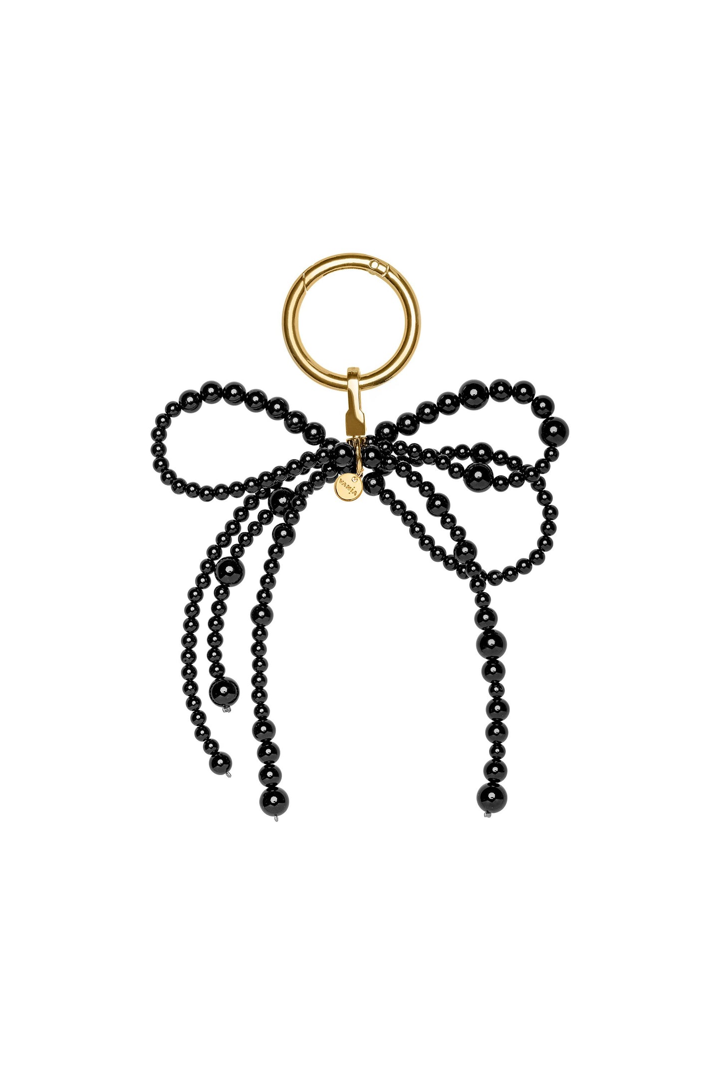 Eclipse Bow Bag Charm Black