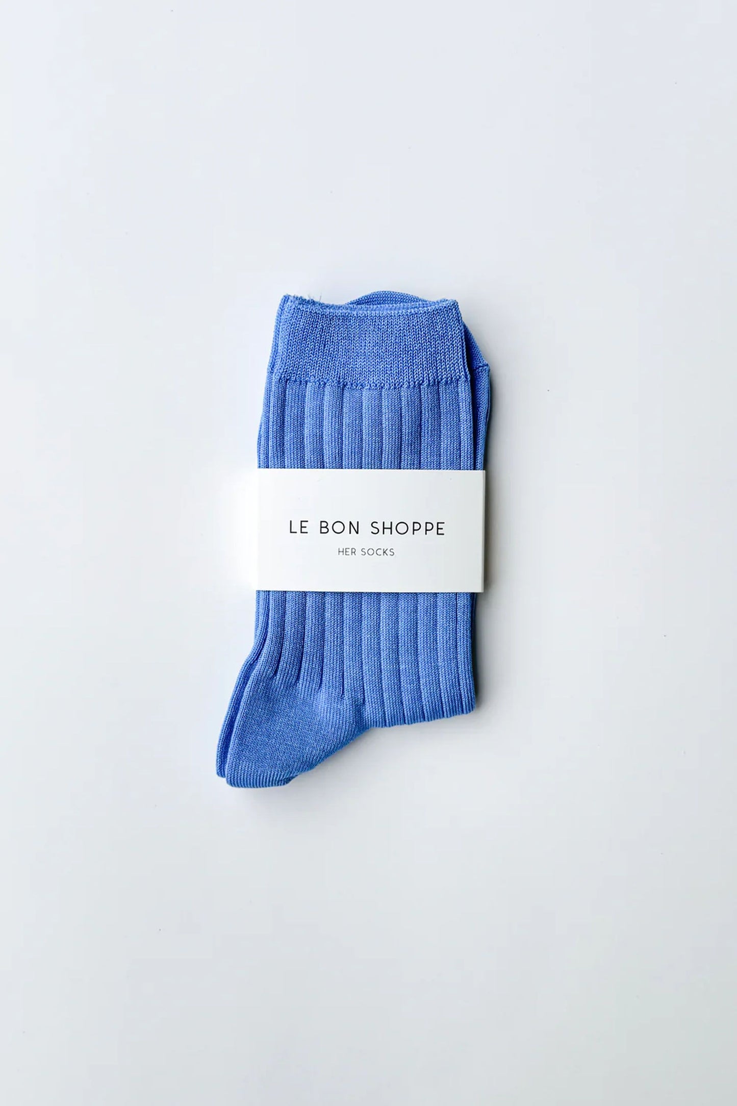 Her Socks Mercerized Periwinkle