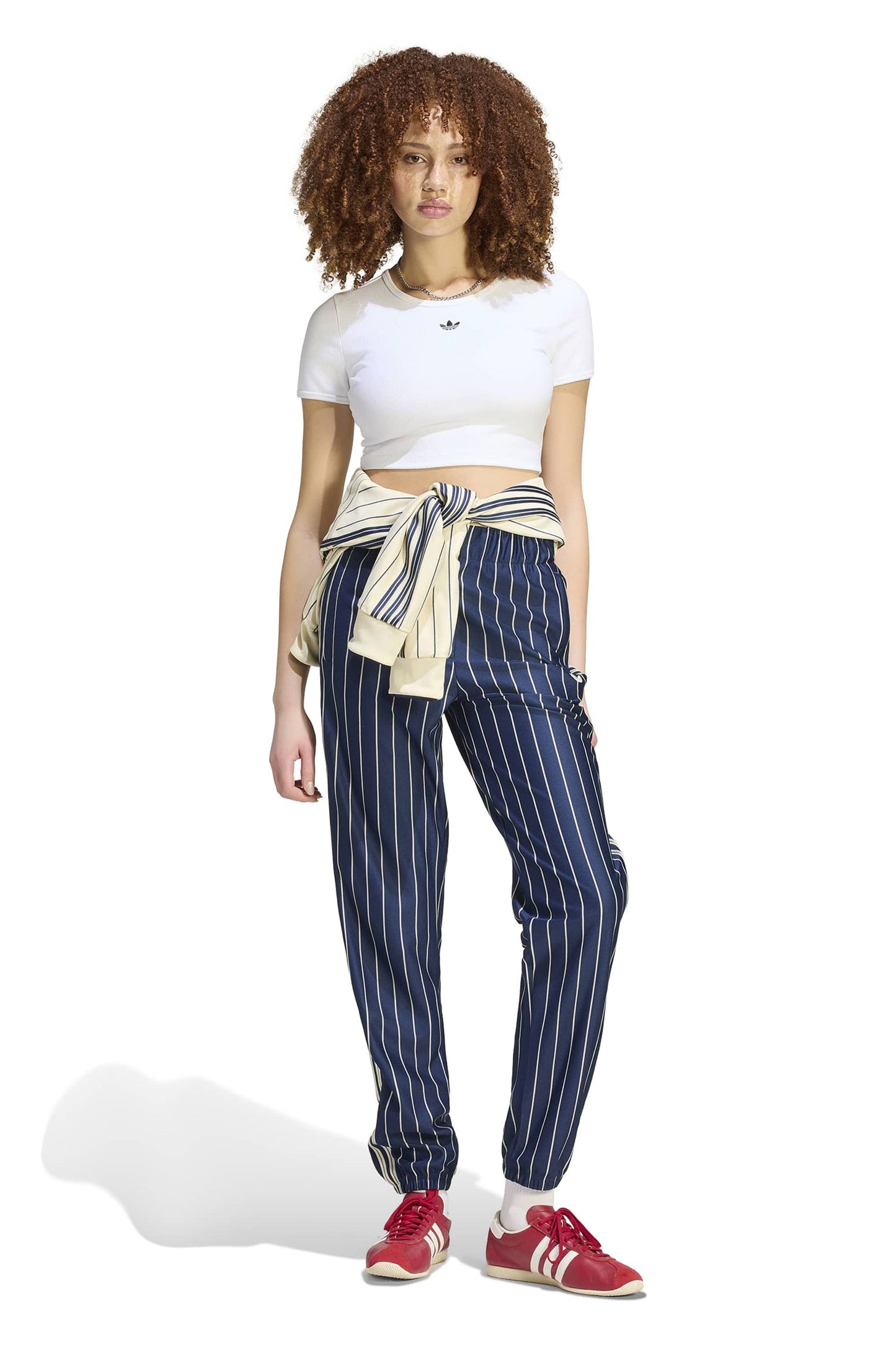 Pinstripe Trackpants Indigo/Vanilla