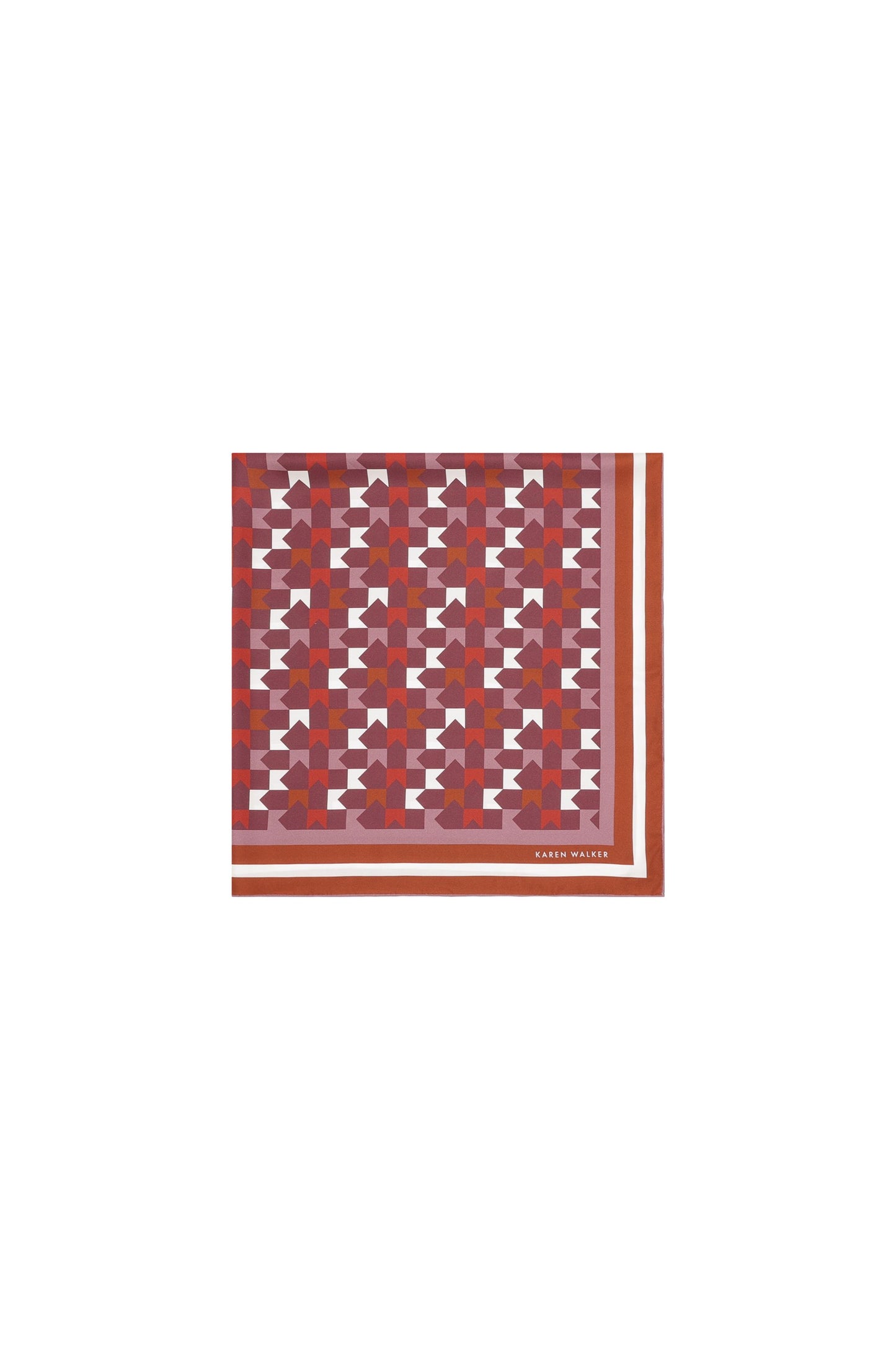 Monogram Large Check Classic Scarf Plum Multi