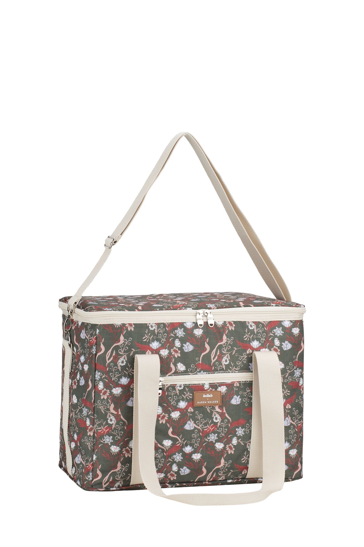 Picnic Bag Whimsy Floral Olive Multi