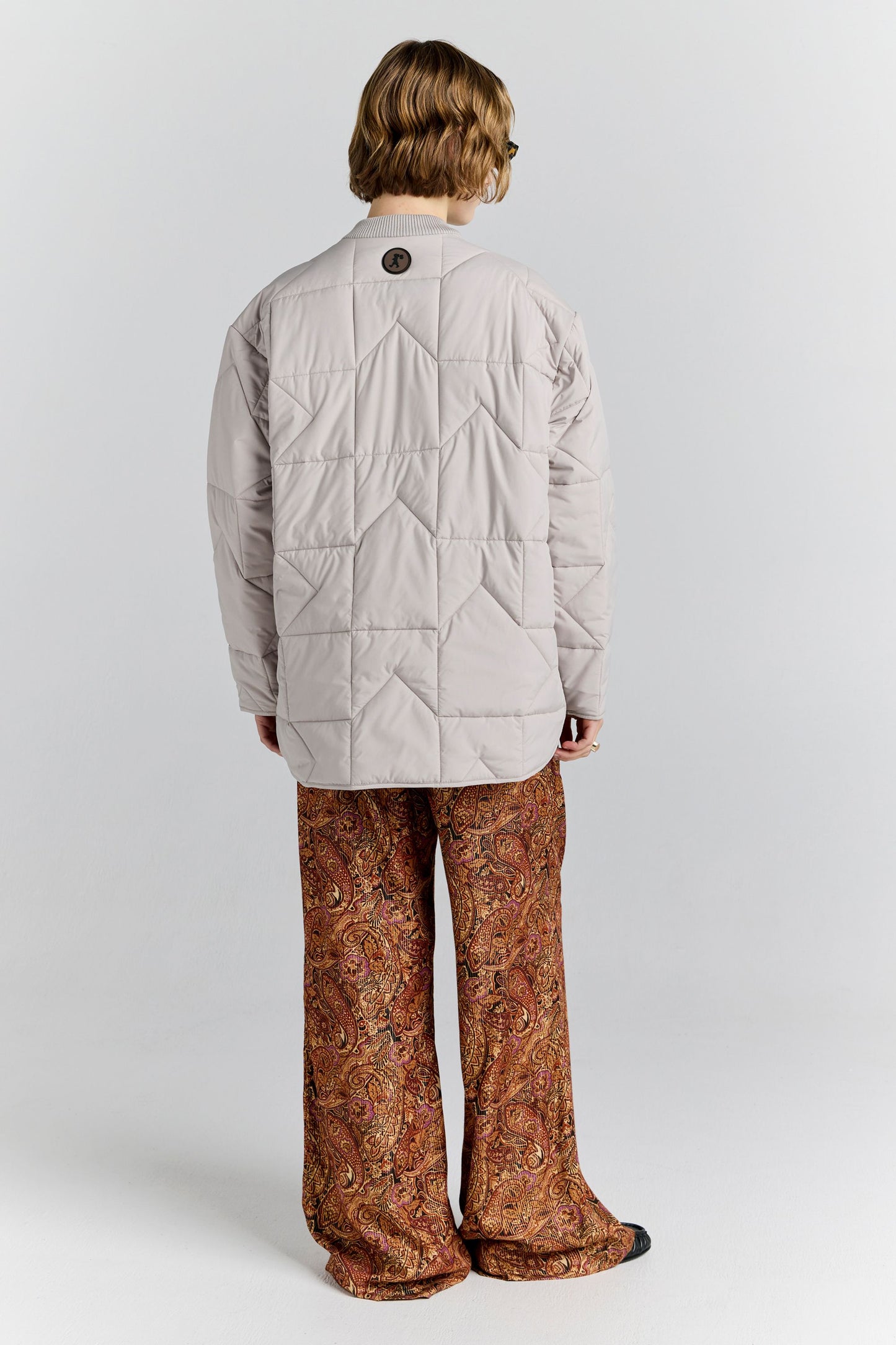 Quilted Monogram Jacket Ecru