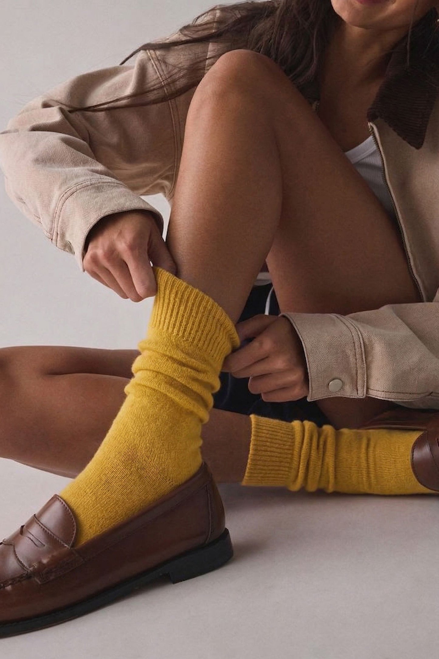 Hamilton Possum Merino Wool Socks Primrose
