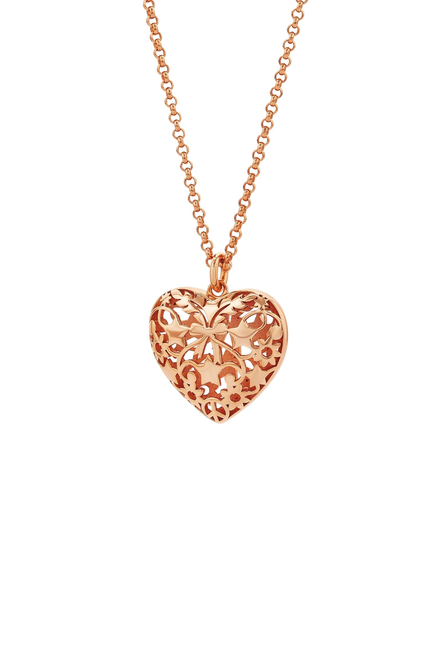 Heart Thrills Necklace Rose Gold