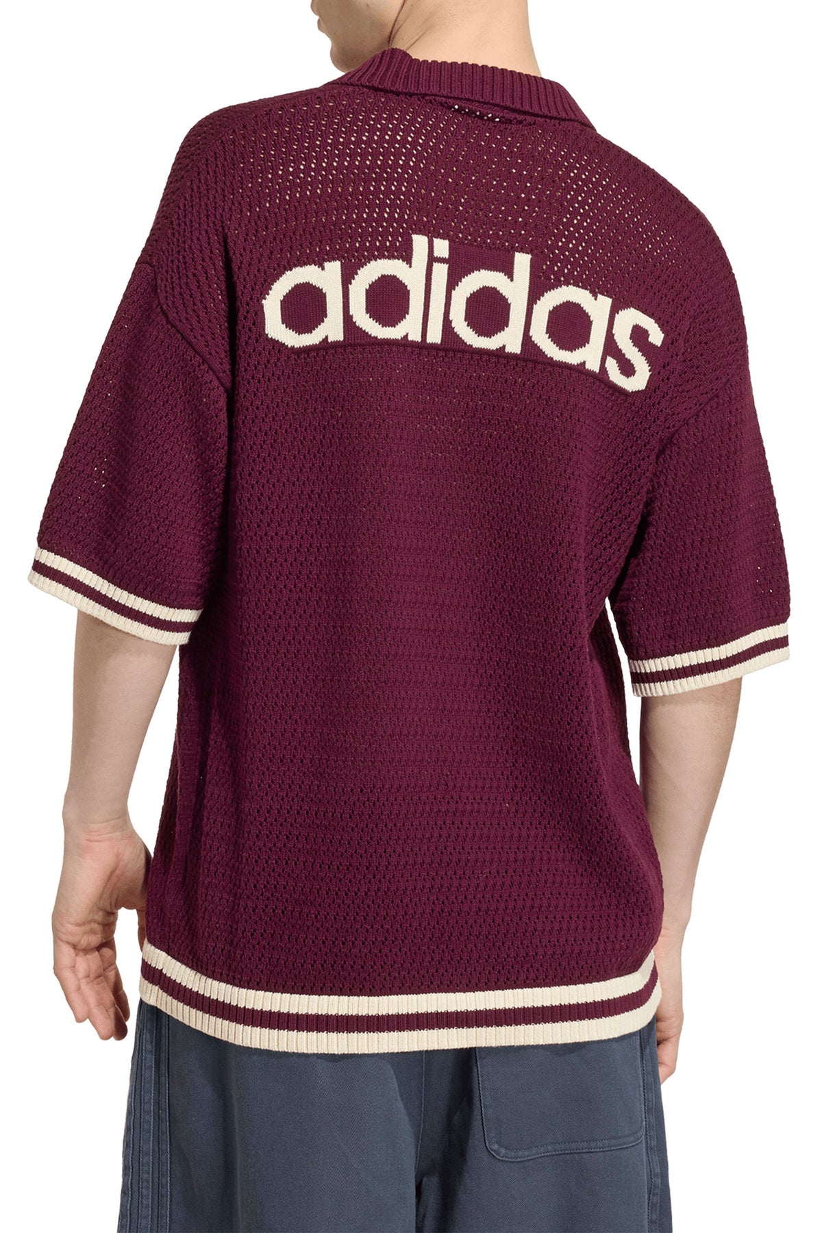 Crochet Jersey Maroon