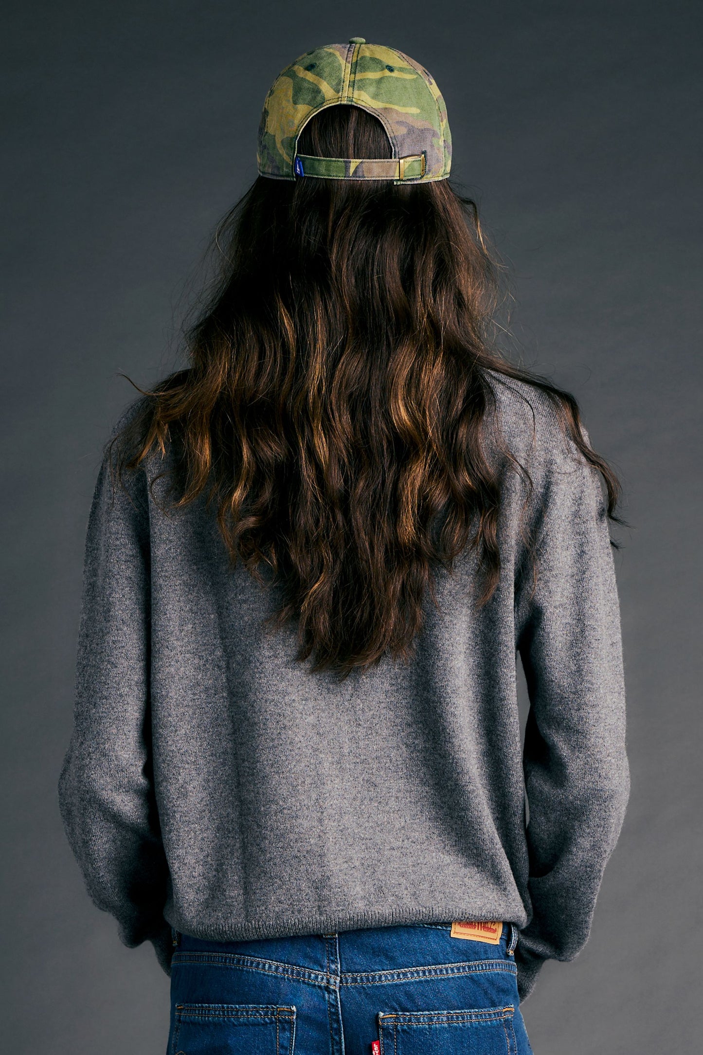Posy Cashmere Cardigan Grey Marle