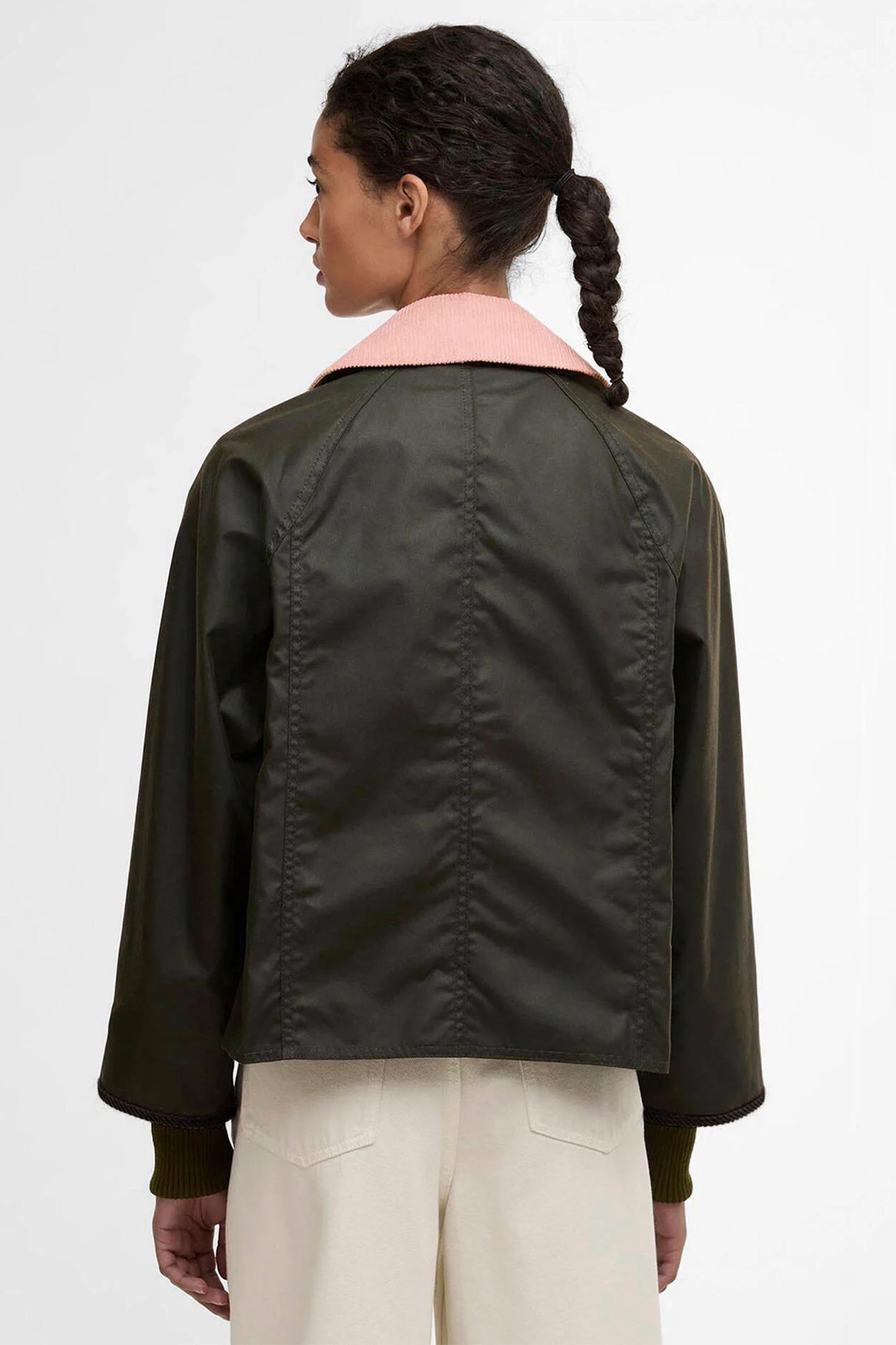 Cropped Beadnell Wax Archive Olive/Ancient/Gardenia