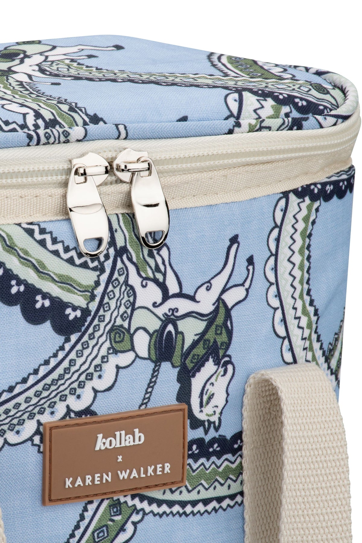 Wine Cooler Bag Carousel Light Blue