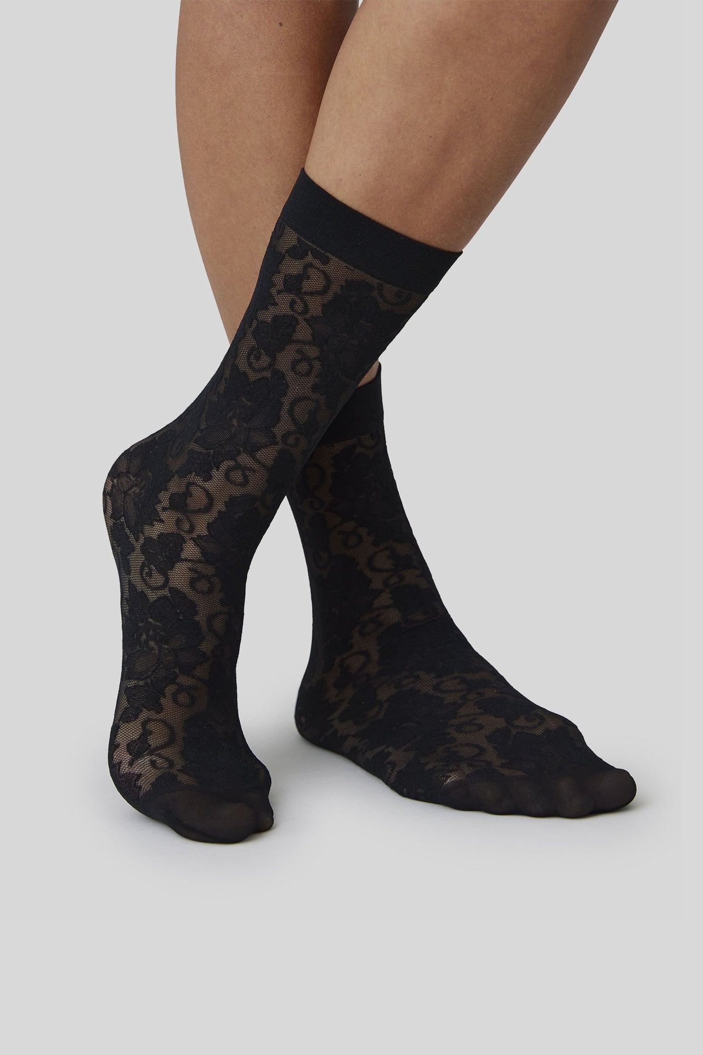 Lily Lace Socks Black