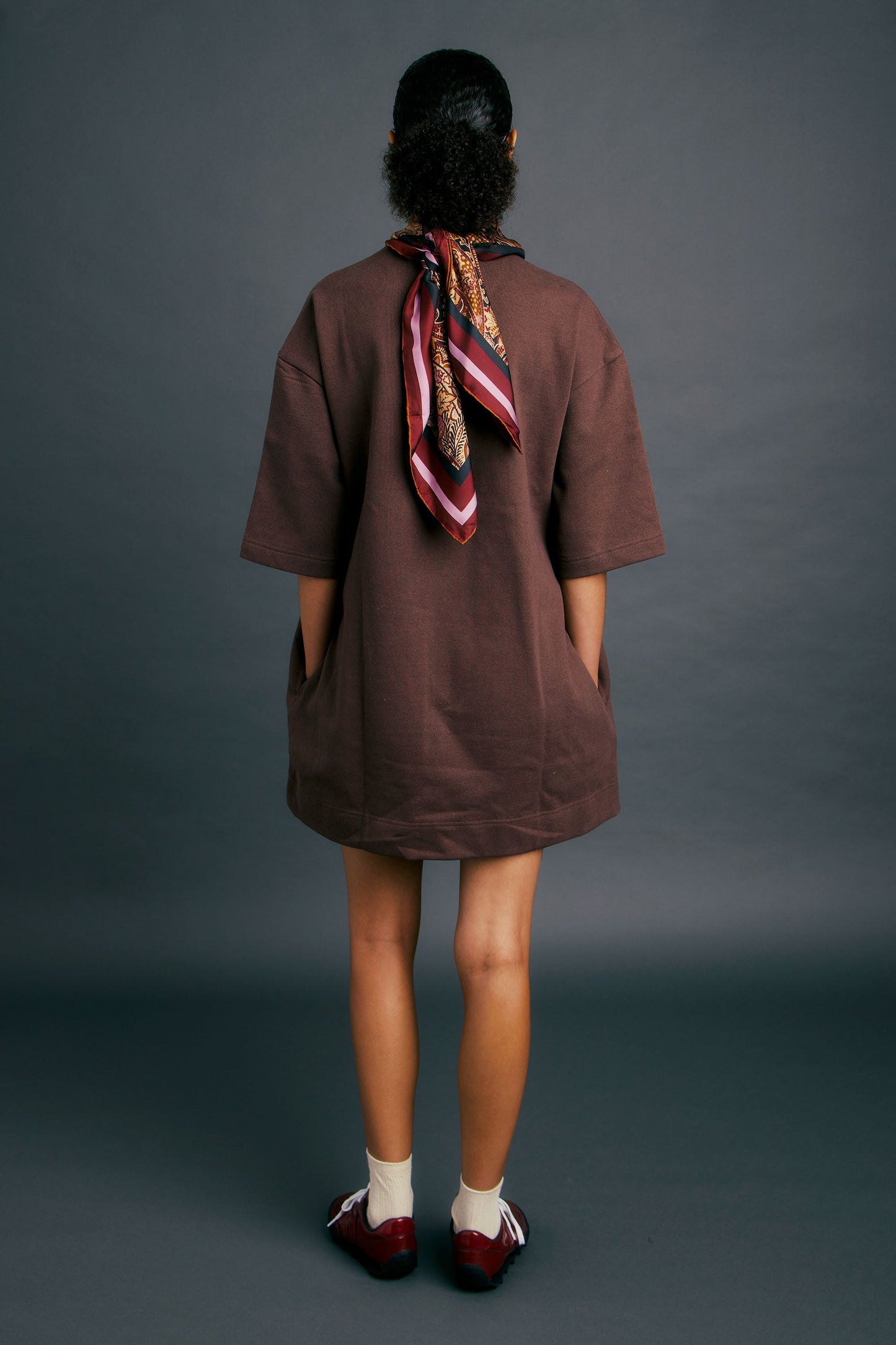 Runaway Academy Dress Chocolate/Gold