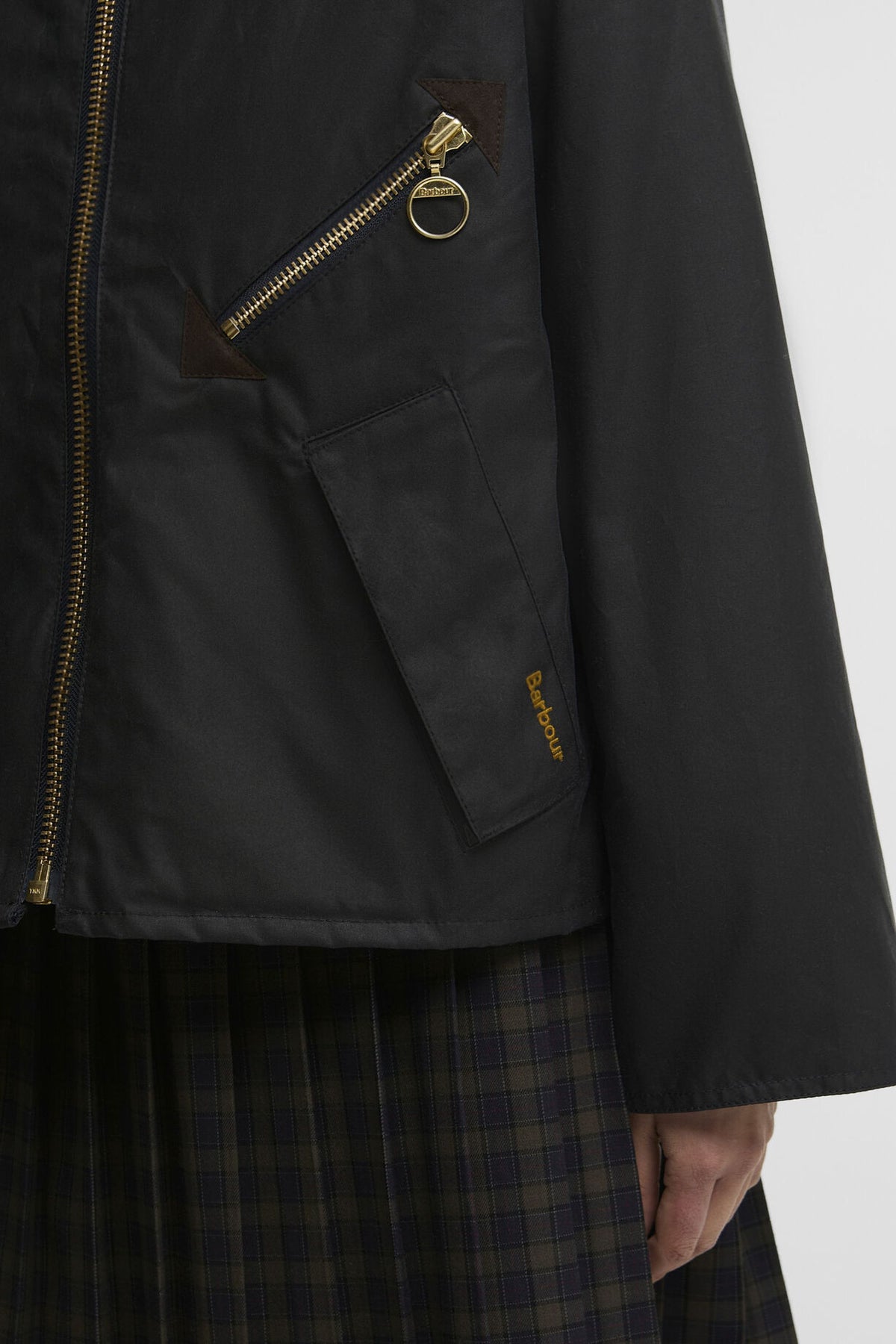 Arlene Wax Jacket Navy/Ancient