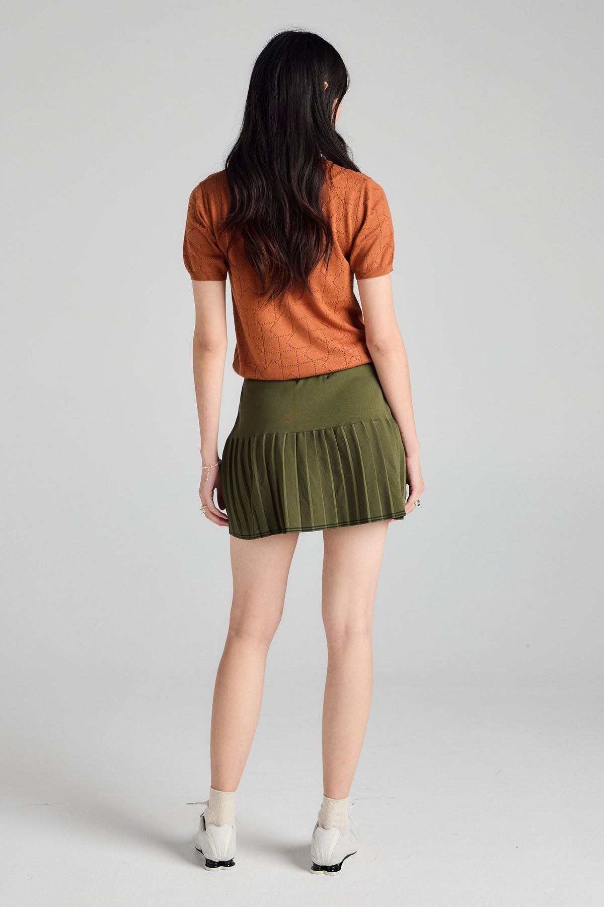 Runaway Knit Skirt Green