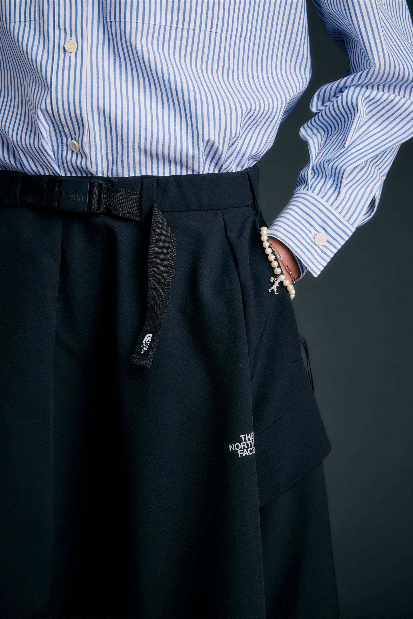 Drapey Tech Skirt Black