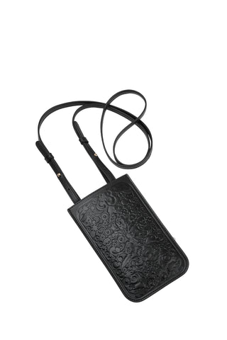 Filigree Phone Pouch Black