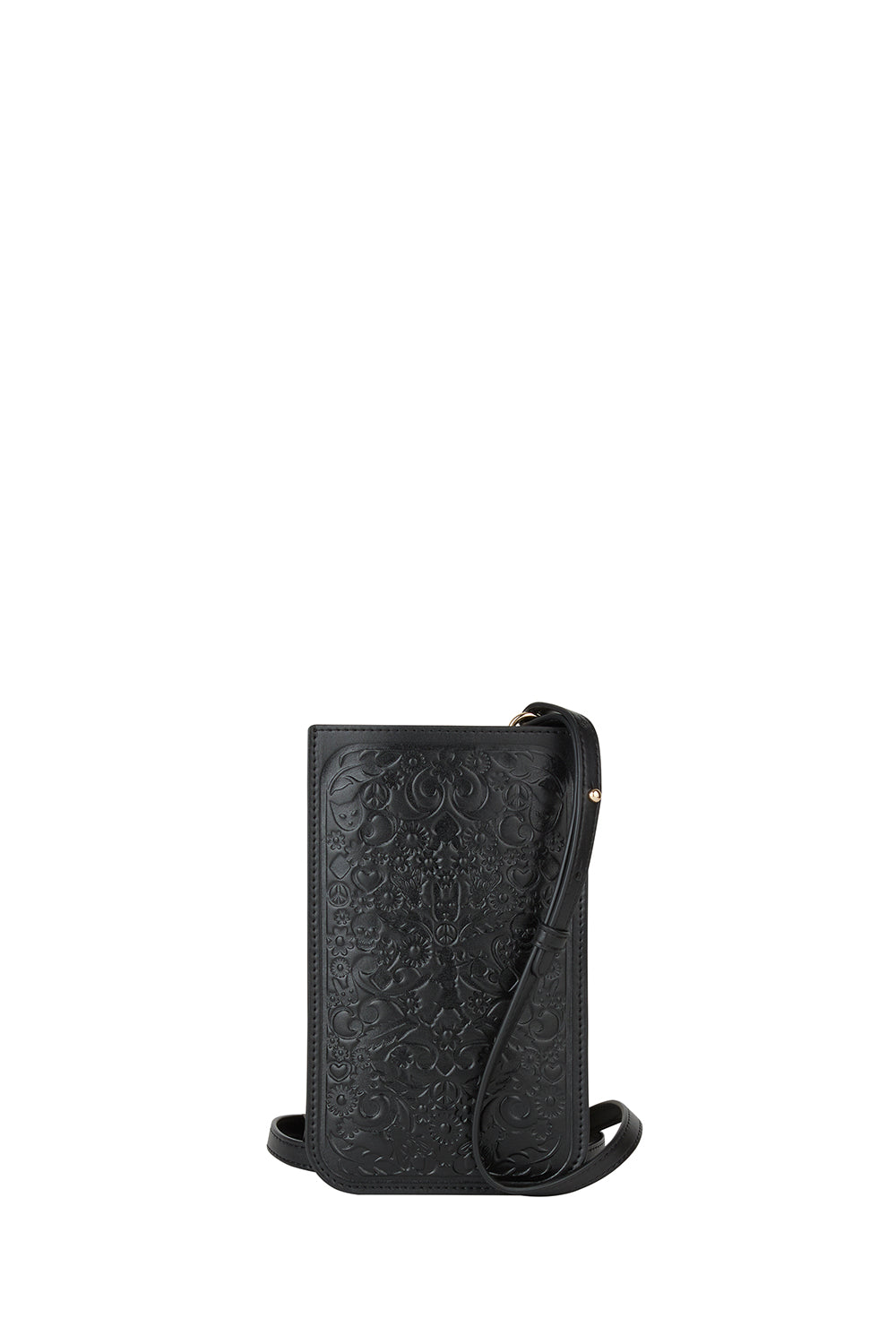 Filigree Phone Pouch Black