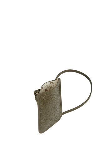 Filigree Phone Pouch Dark Olive