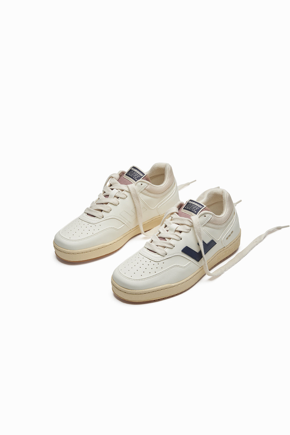 Retro 90s Sneaker Pearl/Navy/Caramel