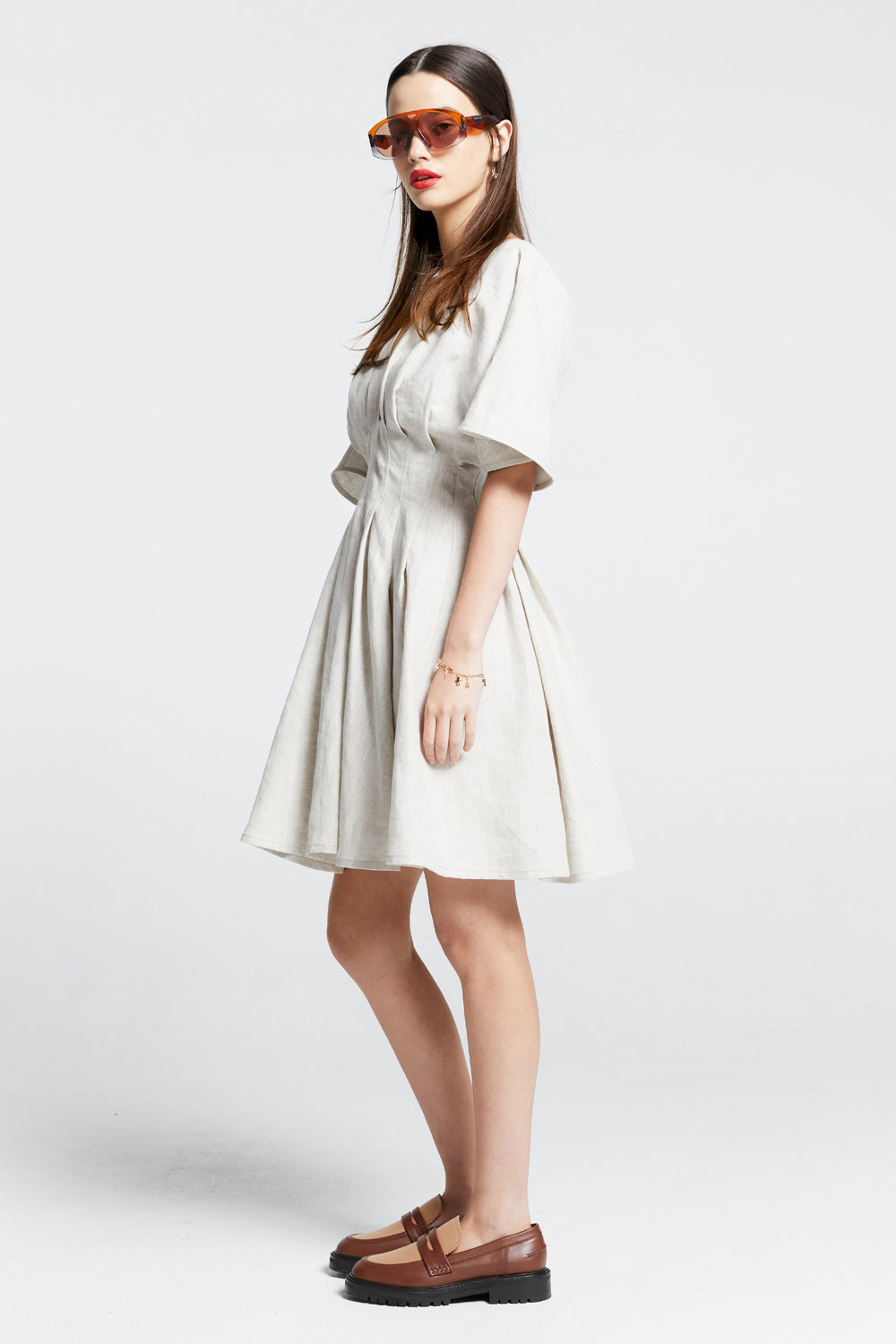 Florence Mini Dress Natural