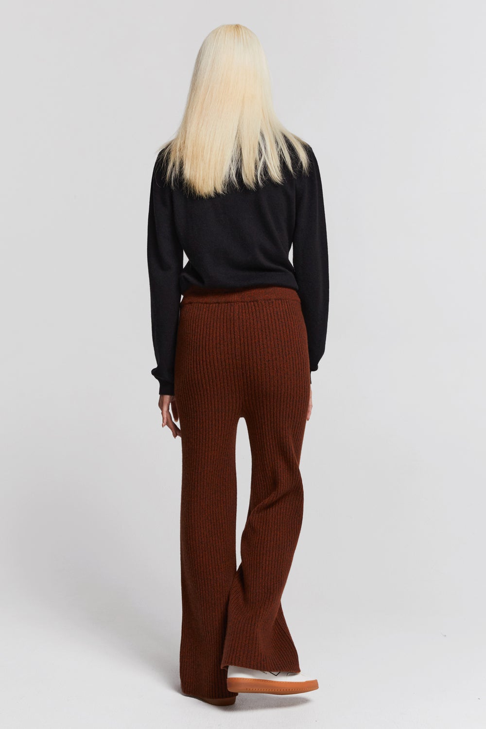 Frances Rib Pants Chestnut Marle