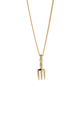 Garden Fork Necklace Gold