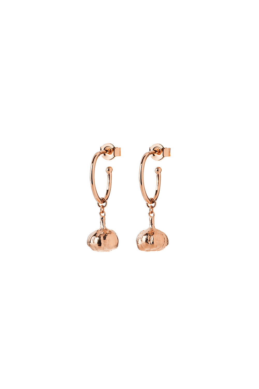 Garlic Earrings Rose Gold