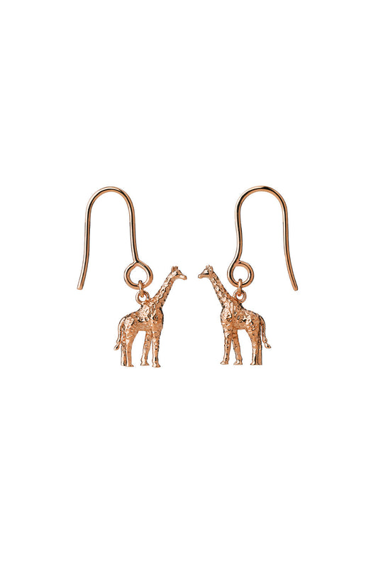Giraffe Earrings Rose Gold