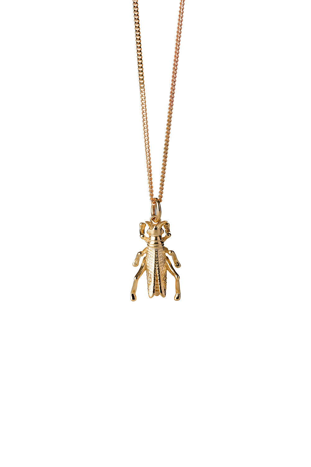Grasshopper Necklace Gold