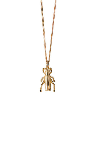 Grasshopper Necklace Gold
