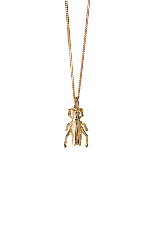 Grasshopper Necklace Gold