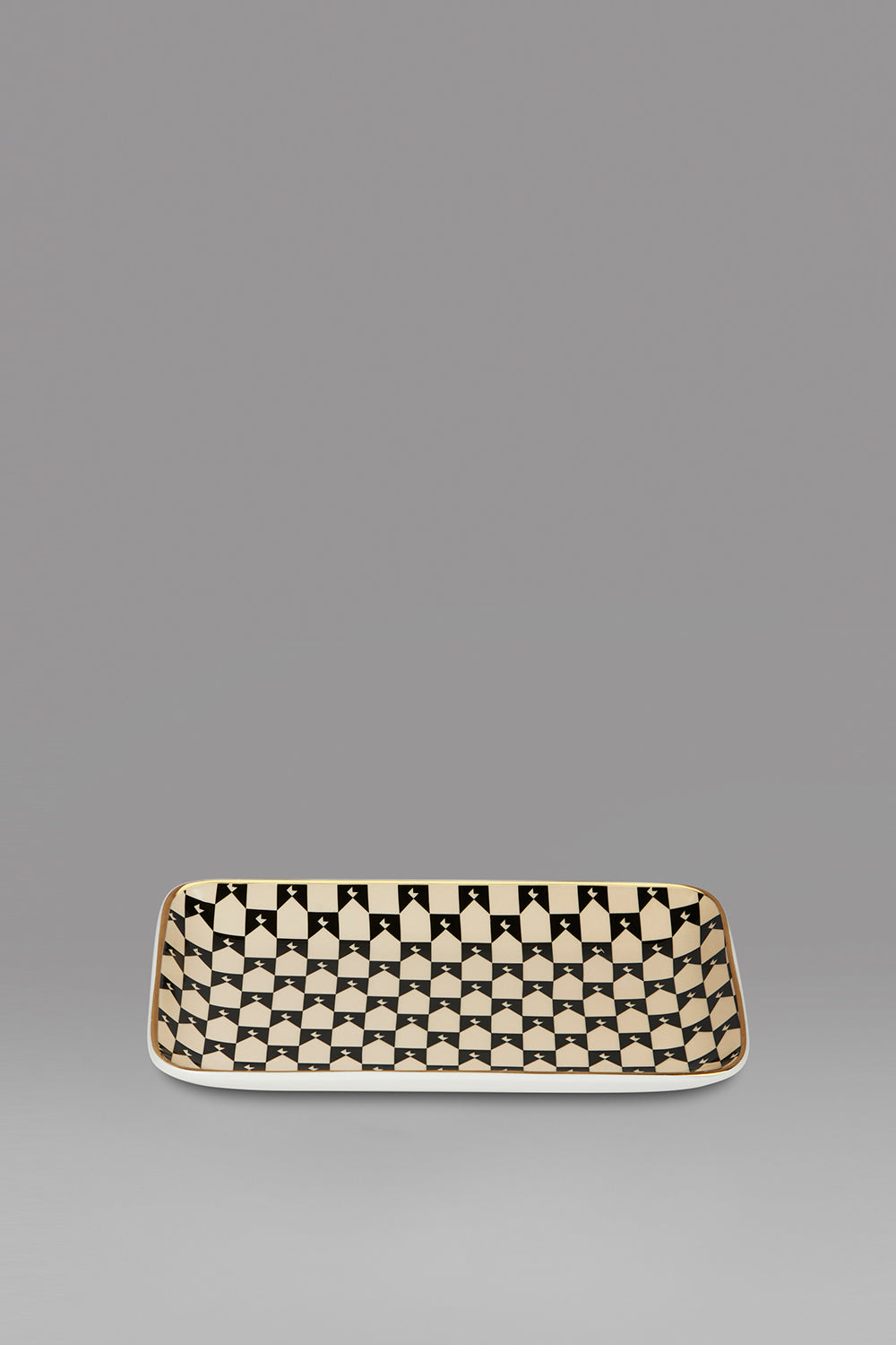Monogram Side Plate Black/Macadamia
