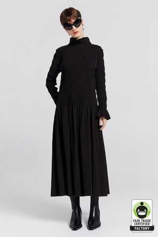 Keiko Organic Cotton Dress Black