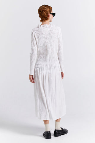 Keiko Organic Cotton Dress Off-White