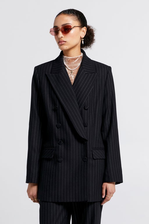 Kyoto Double Breasted Jacket Black