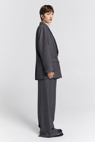 Kyoto Double Breasted Jacket Charcoal