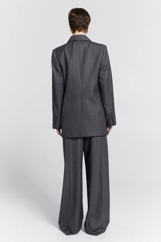 Kyoto Double Breasted Jacket Charcoal